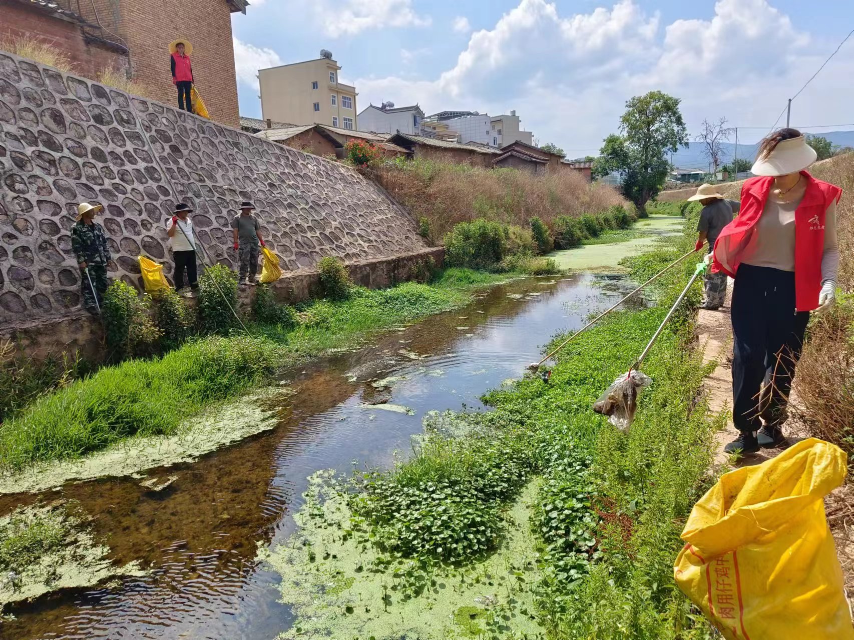 楚雄市苍岭镇开展清河行动 守护龙川江碧水清流